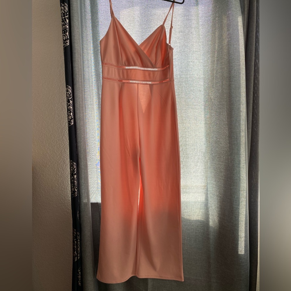 SMALL pink jumpsuit, never worn!